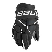 Load image into Gallery viewer, Bauer Supreme Mach Hockey Gloves Intermediate 2023 black/white back of right glove
