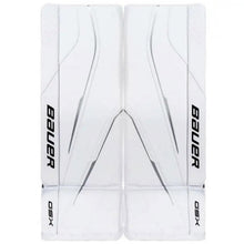 Load image into Gallery viewer, Bauer Goalie Leg Pads Bauer S23 GSX Junior White front of both pads
