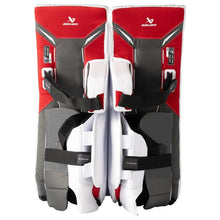 Load image into Gallery viewer, Bauer Goalie Protective Gear Bauer GSX Hockey Goalie Leg Pads Junior 2026 White Red XS Small Medium Large