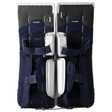 Load image into Gallery viewer, Bauer Goalie Protective Gear Bauer Supreme Fuse Hockey Goalie Leg Pads Senior 2026 White Navy MTO