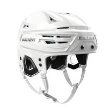 Load image into Gallery viewer, Bauer Hockey Helmet Bauer RE-AKT 155 Senior 2024 White Side front facing right