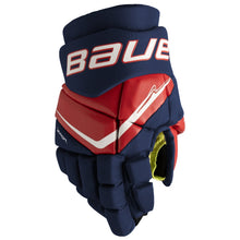 Load image into Gallery viewer, Bauer Hockey Protective Gear Bauer Vapor Fly40 Hockey Gloves Junior 2025 Navy Red White