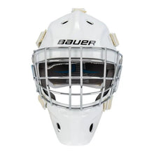 Load image into Gallery viewer, front view white Bauer S20 930 Ice Hockey Goalie Mask - Youth
