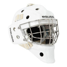 Load image into Gallery viewer, tilted front view white Bauer S21 940 Ice Hockey Goalie Mask - Junior
