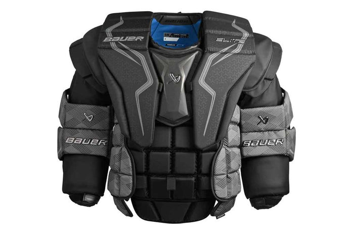 front view of Bauer S23 Elite Ice Hockey Goal Chest Protector - Senior