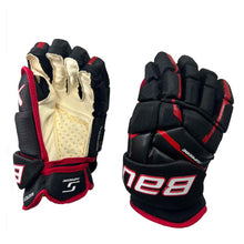 Load image into Gallery viewer, red and black full view Bauer S23 Supreme Matrix Ice Hockey Gloves - Intermediate
