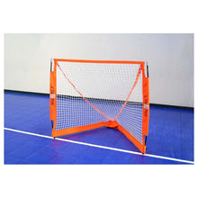 Load image into Gallery viewer, front view of net in gym Bownet 4&#39; x 4&#39; Box Lacrosse Goal
