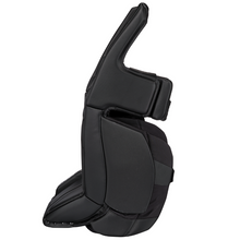Load image into Gallery viewer, CCM Goalie Leg Pads CCM EFLEX 6.9 (Source Exclusive) Intermediate Black/Black 2023 side facing left of right pad