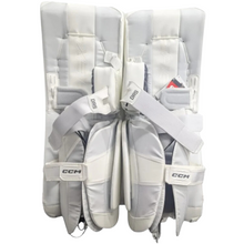 Load image into Gallery viewer, CCM Goalie Leg Pads CCM EFLEX 6.9 (Source Exclusive) Intermediate White/White 2023 back of both pads