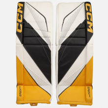Load image into Gallery viewer, CCM Goalie Leg Pads CCM S23 Extreme Flex E6.5 Junior Boston front of both pads