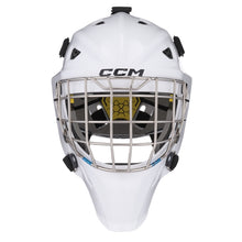 Load image into Gallery viewer, CCM Goalie Masks CCM Axis F5 Junior Goalie Mask White 2024