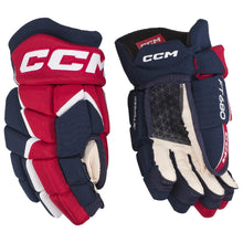 Load image into Gallery viewer, CCM Hockey Protective Gear CCM JetSpeed FT680 Hockey Gloves Junior Navy Red White
