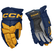 Load image into Gallery viewer, CCM Hockey Protective Gear CCM Jetspeed FT8 Hockey Gloves Senior 2025 HGFT8-SR Navy Sunflower