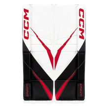 Load image into Gallery viewer, front view chicago colors CCM EFlex E6.5 Junior Leg Pads
