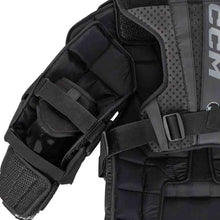 Load image into Gallery viewer, back of arm view black CCM S23 Extreme Flex E6.9 Ice Hockey Goalie Chest Protector - Senior

