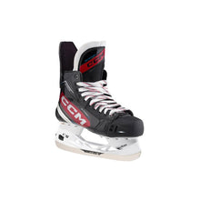 Load image into Gallery viewer, tiled front view red black CCM S23 Jetspeed Shock Ice Hockey Skates - Senior
