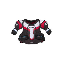 Load image into Gallery viewer, chest protection view white red black CCM S23 Jetspeed Vibe Ice Hockey Shoulder Pads - Senior
