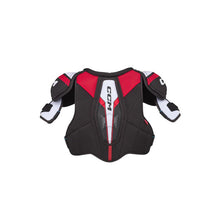 Load image into Gallery viewer, back protection view red white black CCM S23 Jetspeed Vibe Ice Hockey Shoulder Pads - Senior
