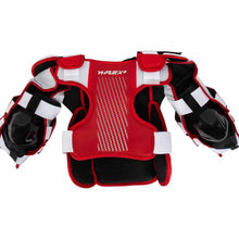 Load image into Gallery viewer, back view red and white CCM YTFlex 3 Ice Hockey Goalie Chest Protector
