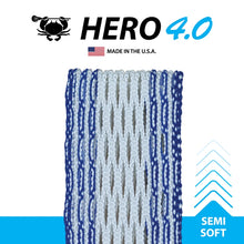 Load image into Gallery viewer, ECD Lacrosse Accessories ECD Hero 4.0 Semi-Soft Lacrosse Mesh Royal Blue Storm Strike