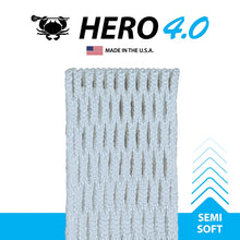 Load image into Gallery viewer, ECD Lacrosse Accessories ECD Hero 4.0 Semi-Soft Lacrosse Mesh White