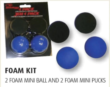 FOAM MINI BALLS & PUCKS (2 BALLS, 2 PUCKS) BFMBP-2