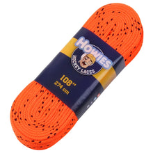 Load image into Gallery viewer, Howies Skate Accessories Howies Coloured Cloth Hockey Skate Laces Orange 72" 84" 96" 108" 120"