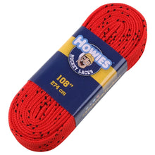 Load image into Gallery viewer, Howies Skate Accessories Howies Coloured Cloth Hockey Skate Laces Red 72" 84" 96" 108" 120"