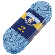 Load image into Gallery viewer, Howies Skate Accessories Howies Coloured Cloth Hockey Skate Laces Sky Blue 72" 84" 96" 108" 120"