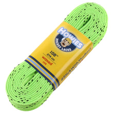 Load image into Gallery viewer, Howies Skate Accessories Howies Coloured Waxed Hockey Skate Laces Neon Green 72" 84" 96" 108" 120"
