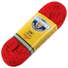 Load image into Gallery viewer, Howies Skate Accessories Howies Coloured Waxed Hockey Skate Laces Red 72" 84" 96" 108" 120"