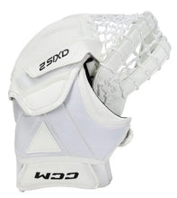 Load image into Gallery viewer, top view of white CCM Axis 2 Ice Hockey Goal Catch Glove - Senior
