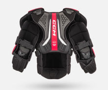 Load image into Gallery viewer, back protection view black CCM S23 Extreme Flex 6 Ice Hockey Goalie Chest Protector - Senior
