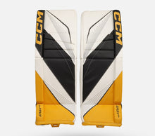 Load image into Gallery viewer, front view boston CCM EFlex E6.5 Junior Leg Pads
