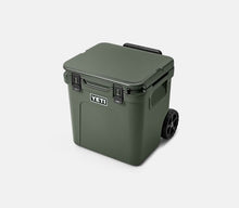 Load image into Gallery viewer, Front view camp green YETI Roadie 48 Wheeled Cooler
