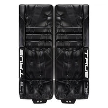 Load image into Gallery viewer, front view black True Catalyst 7X3 Senior Goalie Pads
