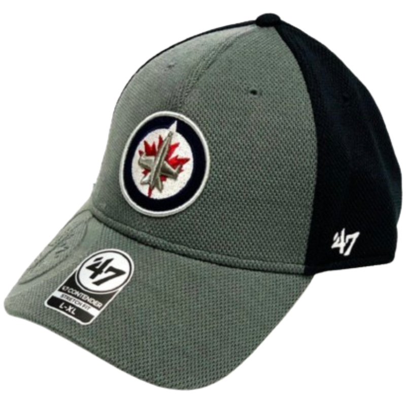 47 Brand Nexum Contender Stretch Fit Hat Winnipeg Jets Cyclone Taylor Source for Sports