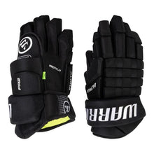 Load image into Gallery viewer, full view palm and hand black Warrior S23 Alpha FR2 Ice Hockey Gloves - Senior
