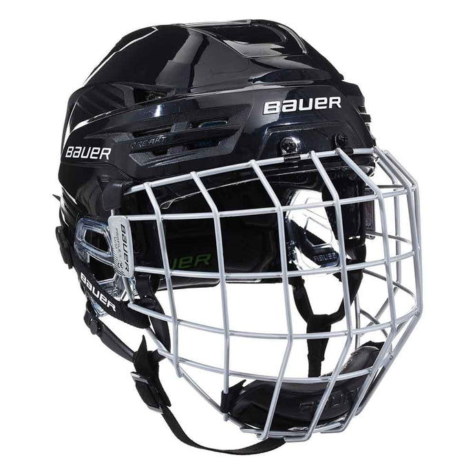 Picture of the black Bauer Re-Akt 85 Combo Ice Hockey Helmet