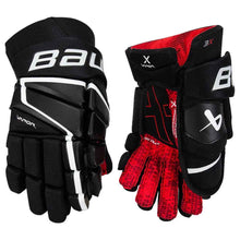 Load image into Gallery viewer, picture of the black/white Bauer S22 Vapor 3X Ice Hockey Gloves (Senior)