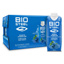 Load image into Gallery viewer, Picture of BioSteel Ready-to-Drink (RTD) Sports Drink 500ml Tetra Pak blue raspberry

