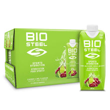 Load image into Gallery viewer, Picture of BioSteel Ready-to-Drink (RTD) Sports Drink 500ml Tetra Pak cherry lime
