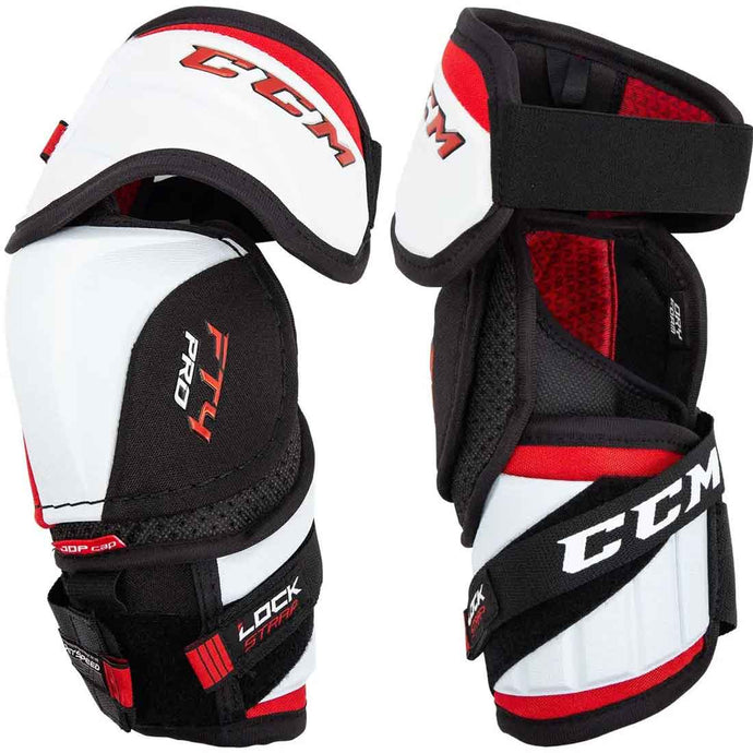 front and back picture of CCM Jetspeed FT4 Pro Ice Hockey Elbow Pads (Junior)