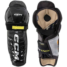 Load image into Gallery viewer, picture of front and back CCM S22 Tacks AS-V Ice Hockey Shin Guards (Junior)
