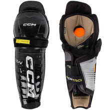 Load image into Gallery viewer, front and back photo CCM S22 Tacks AS-V Ice Hockey Shin Guards (Senior)
