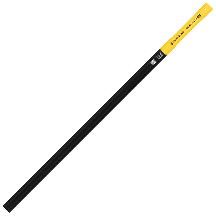 Picture of the black 155g StringKing Composite 2 Pro Faceoff Lacrosse Shaft