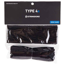 Load image into Gallery viewer, Picture of black StringKing Type 4x Performance Lacrosse Mesh Kit
