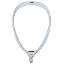 Load image into Gallery viewer, Front view picture of the white STX Eclipse II Unstrung Lacrosse Goalie Head
