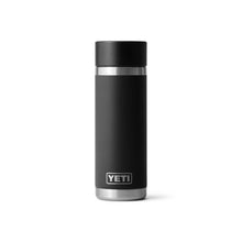 Load image into Gallery viewer, picture of black YETI Rambler 532ml Bottle with Hotshot Cap
