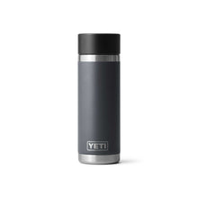 Load image into Gallery viewer, picture of charcoal YETI Rambler 532ml Bottle with Hotshot Cap
